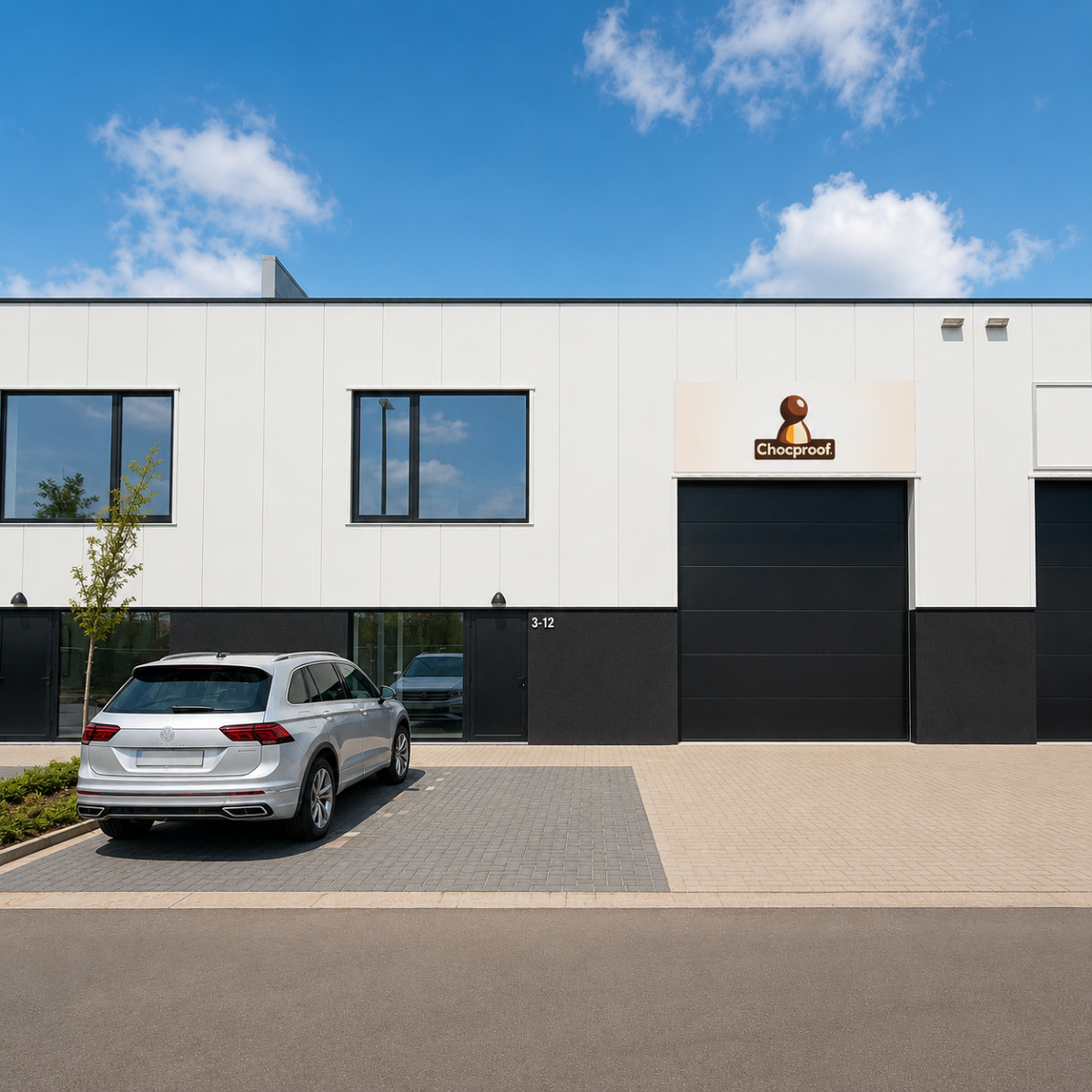 Chocproof warehouse and logistics hub in Schoten, Belgium